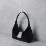 Sacs hobo demi-lune en cuir véritable pour femmes