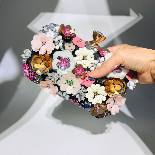 Women's Flower Blossom Evening Clutch Bags
