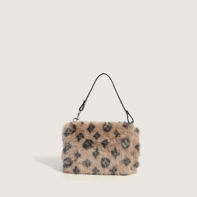 Women's Furry Printed Handbags
