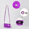 Women's Metallic Flap Mini Shoulder Bags