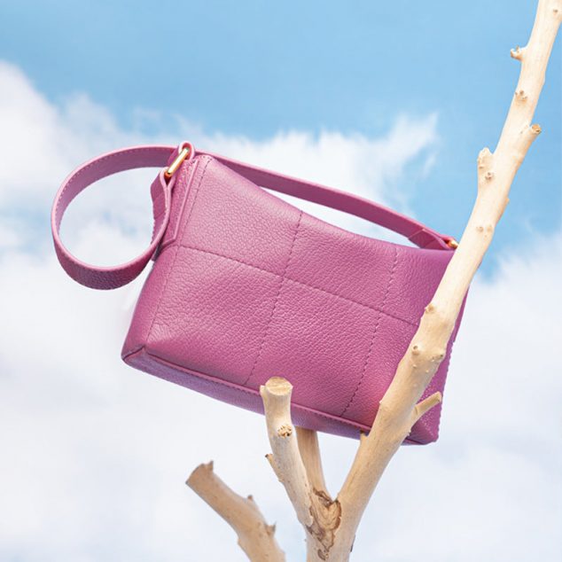 Women's Quilted Square Lambskin Baguette Bags