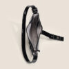 Women's Croc Print Patent Leather Half Moon Saddle Shoulder Bags