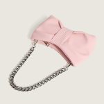 Women's Chains Large Bowknot Baguette Bags