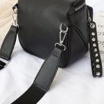 Black Studded Wristlet Boxed Zipper Crossbody Fanny Packs