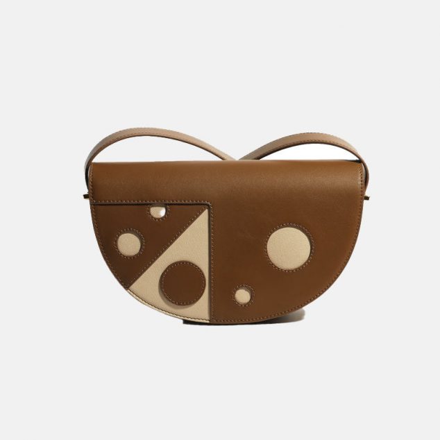 Women's Hollow Out Genuine Leather Saddle Bags