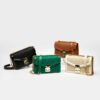 Women's Genuine Leather Quilted Flap Crossbody Bags