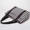 Women's Large Stripes Canvas Tote Bags