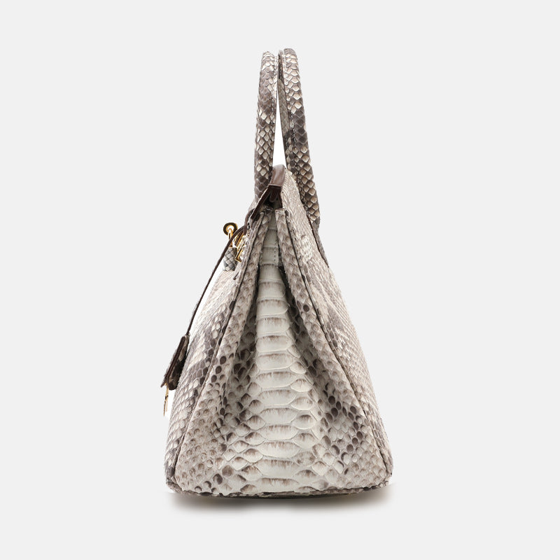 The Pelle Collection Women's Python Leather Tote Bag