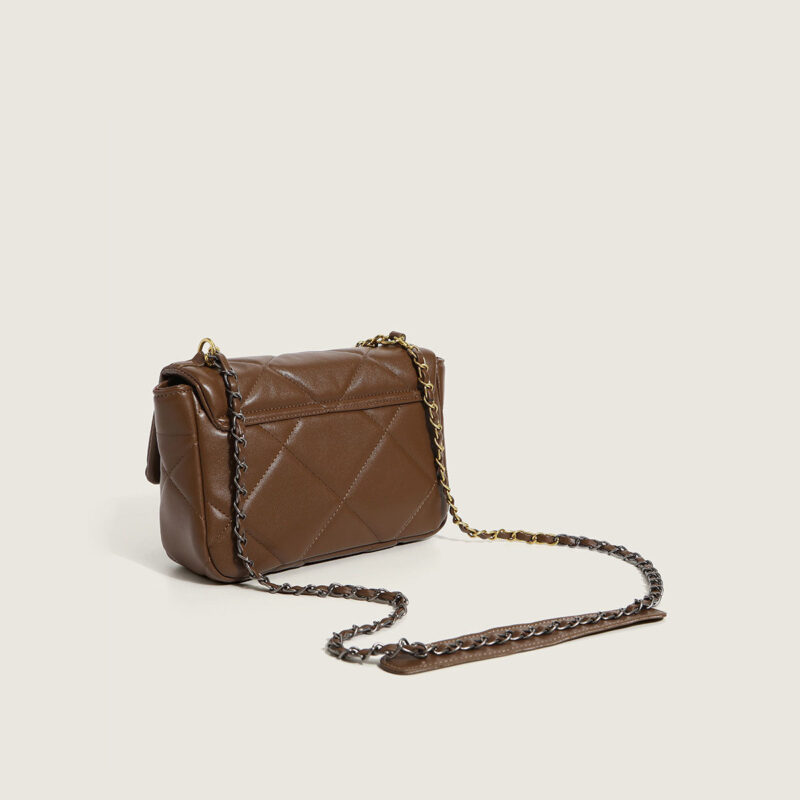 Women's Quilted Crossbody Messenger Bags in Vegan Leather