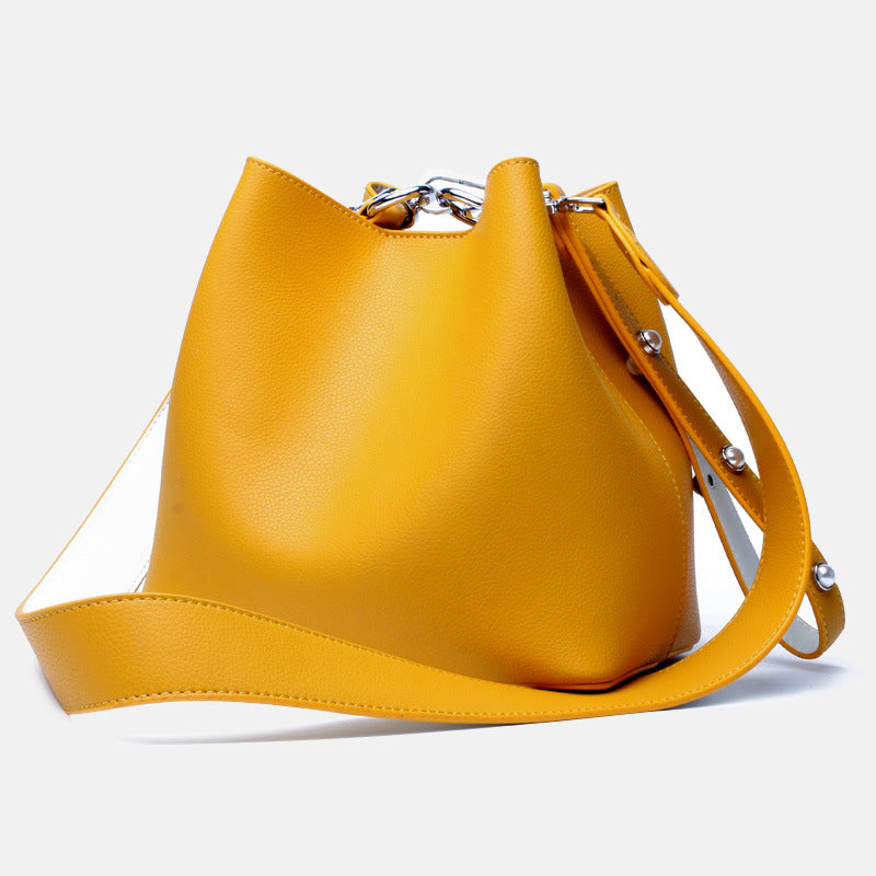 Women's Mini Bucket Bags in Genuine Leather
