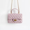 Women's Genuine Leather Quilted Top Handle Crossbody Bags