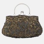 Women's Beaded Sequined Evening Clutch Bags