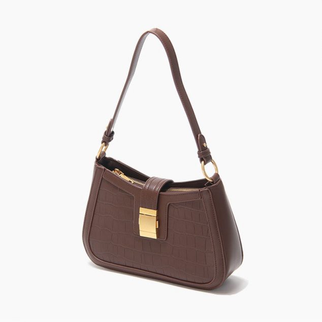 Women's Croc Baguette Bags in Vegan Leather