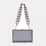 Women's Square Clear Crossbody Clutch Handbags