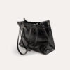 Women's Vegan Stone Grain Handbags with Interior Pouch
