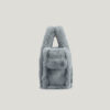Women's Faux Fur Letther Print Large Tote Bags