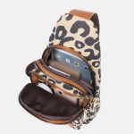 Women's Leopard Print Plus Size Crossbody Sling Bags