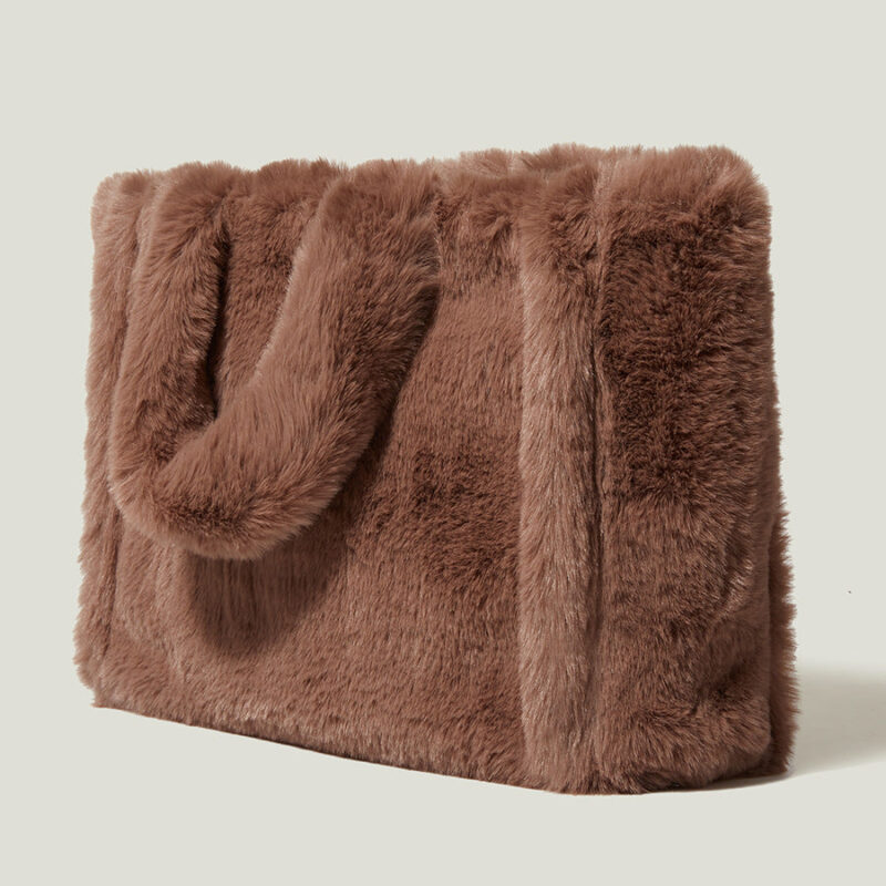 Women's Large Faux Fur Tote Bags