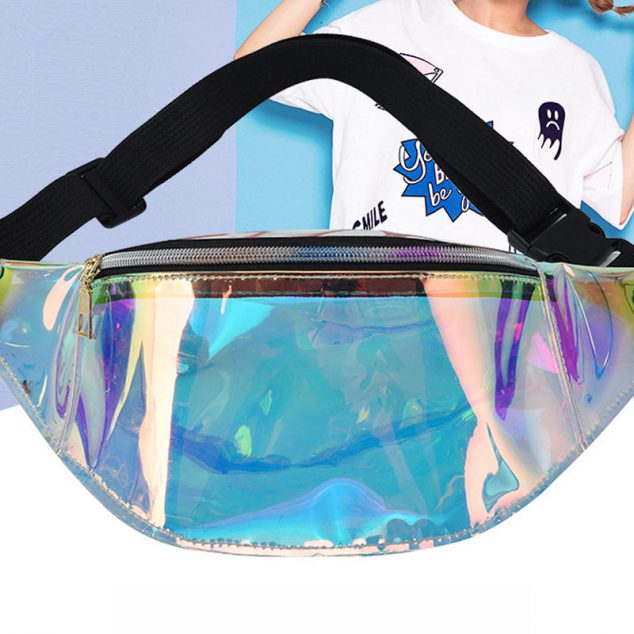 Women's Holographic Clear PVC Fanny Packs