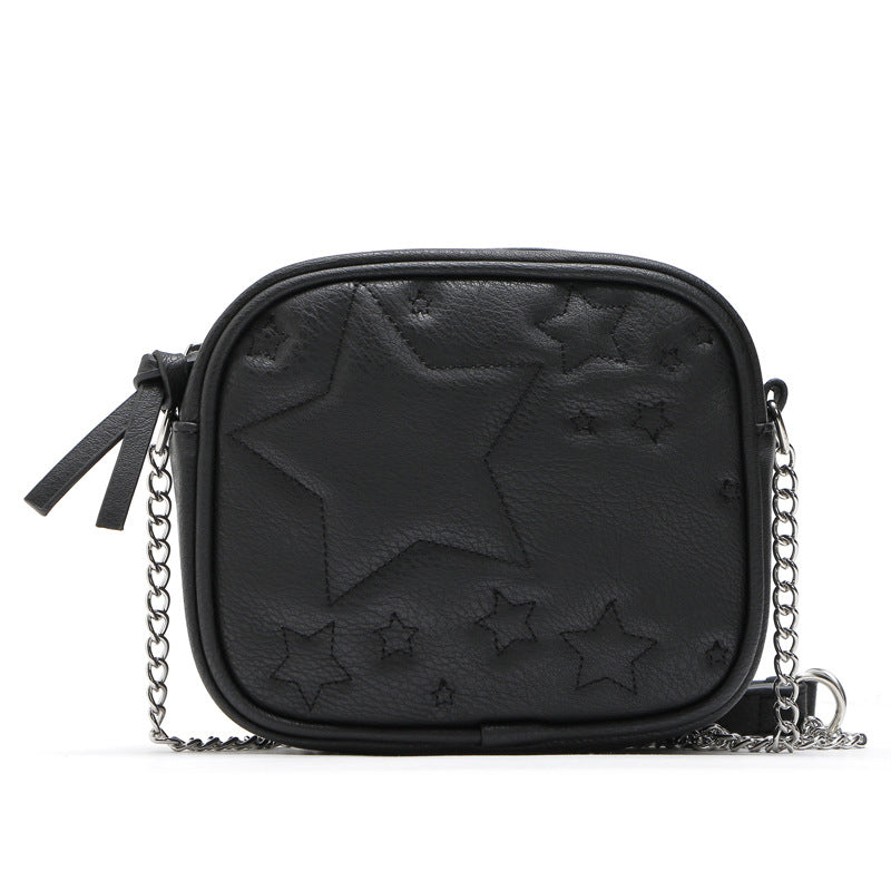 Women's Stars Quilted Crossbody Bags in Vegan Leather