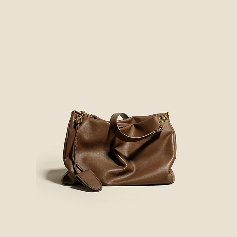 Women's Soft Leather Cozy Shoulder Clutch Bags