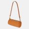 Women's Genuine Leather Minimal Cylinder Bags