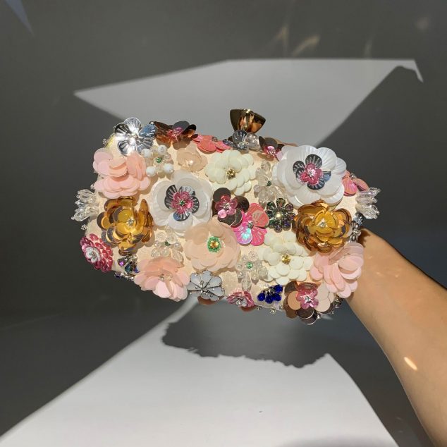 Women's Flower Blossom Evening Clutch Bags
