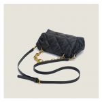 Women's Quilted Vegan Baguette Bags with Chains