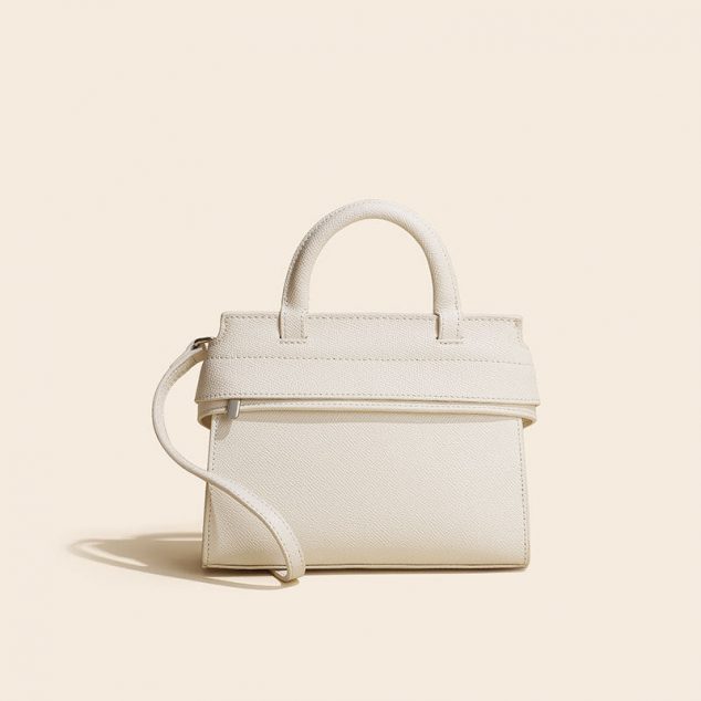 Women's Small Textured Genuine Leather Satchels