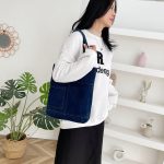 Damen Jeans Soft Denim Tote Bags