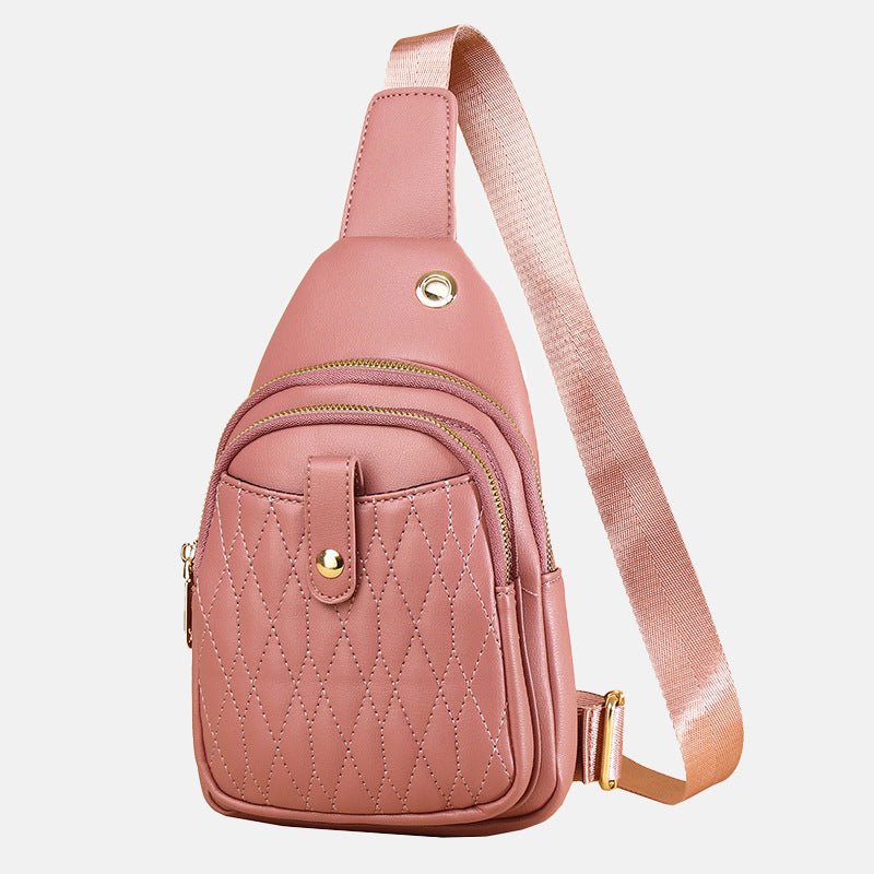 Women's Quilted Multi-Pockets Sling Bags
