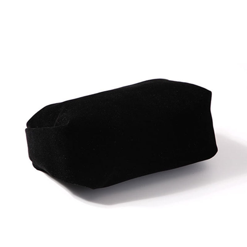 Women's Black Velvet Slouch Top Handle Evening Clutch Bags