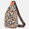 Women's Leopard Print Plus Size Crossbody Sling Bags