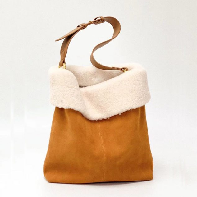 Women's Furry Printed Handbags - ROMY TISA