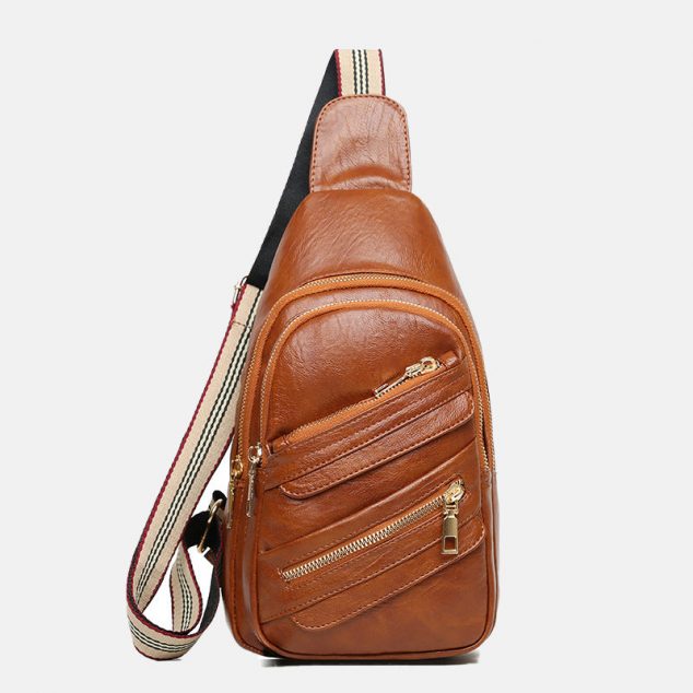 Women's Multi-Zippers Crossbody Sling bags