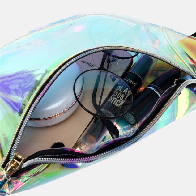 Women's Holographic Clear PVC Fanny Packs