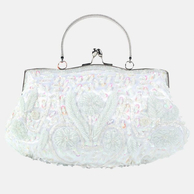 Women's Beaded Sequined Evening Clutch Bags