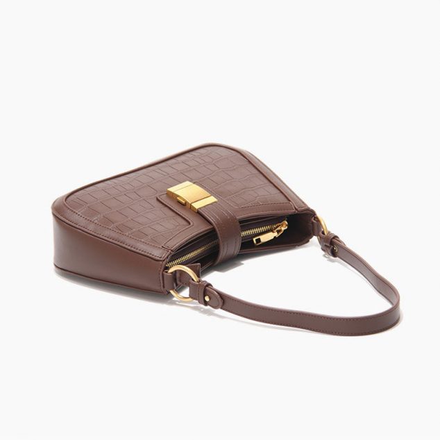 Women's Croc Baguette Bags in Vegan Leather