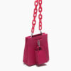 Women's Hot Pink Tote Handbags with Mini bags - Multi Straps