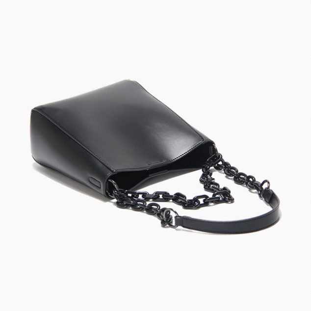 Women's Minimalism Chains Tote Bags in Vegan Leather with Inner Bags