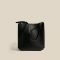 Women's Faux Leather Square Tote Bag with Shoulder Strap