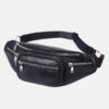 Women's Genuine Leather Zippers Waist Bags Fanny Packs