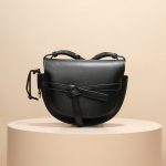 Sacs à main en cuir véritable à bandoulière nouée pour femmes