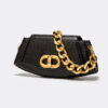 Women's Chains Croc Embossed Baguette Shoulder Bags