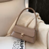 Women's Black Minimalism Baguette Bags in Vegan Leather