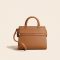 Women's Small Textured Genuine Leather Satchels