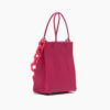 Women's Hot Pink Tote Handbags with Mini bags - Multi Straps
