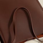 Sac fourre-tout carré en faux cuir avec bandoulière pour femmes