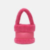 Women's Furry Genuine Lambskin Mini Bucket Bags