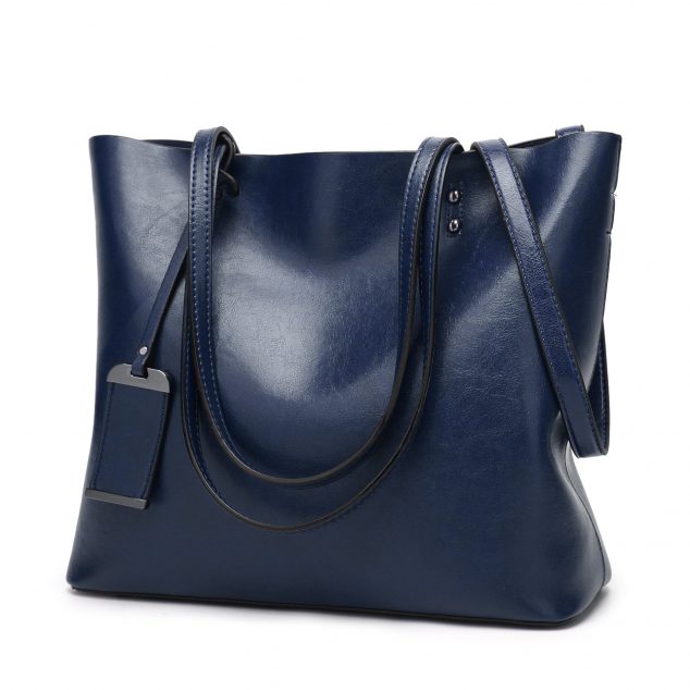 Women's Soft Vegan Leather Minimal Tote Bags